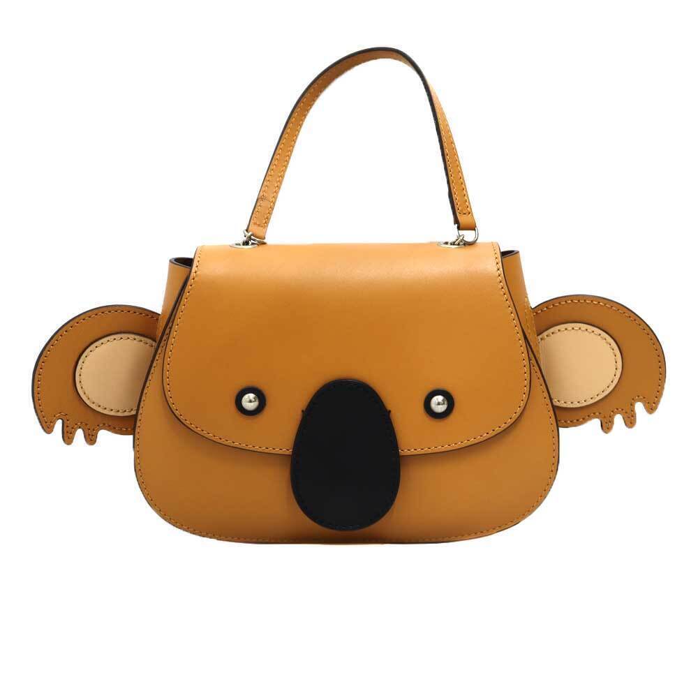 Gucci Koala Leather Handbag Brown - Picture 2 of 6